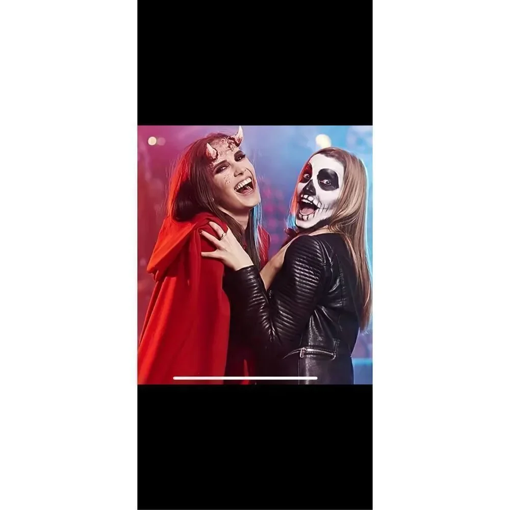 One piece 47.24 inches long fits most double sided cloak double layer with hood,